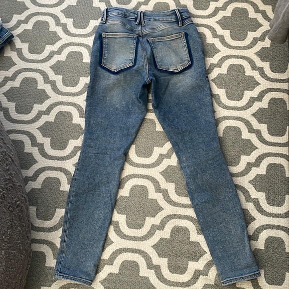 GOOD AMERICAN GOOD LEGS SHADOW POCKETS INDIGO006 High Waisted jeans size 6 / 28 - Picture 3 of 9